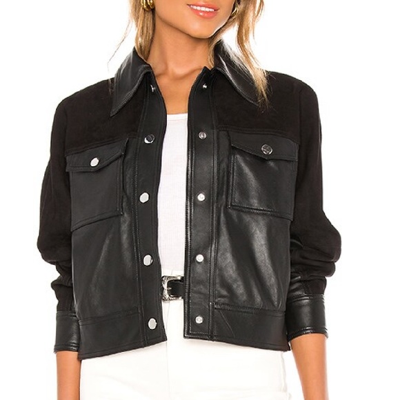 ✨HP✨ Song of Style Davi Leather Jacket - Picture 1 of 10